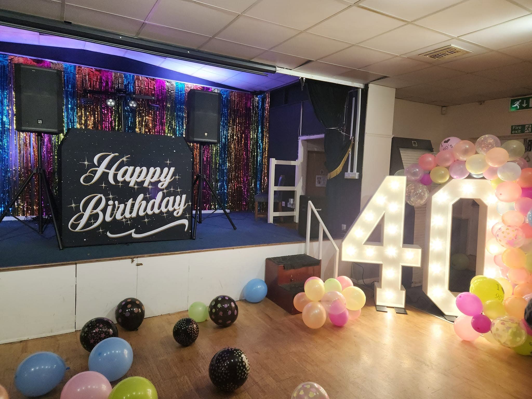 DJ entertainment for a milestone birthday celebration