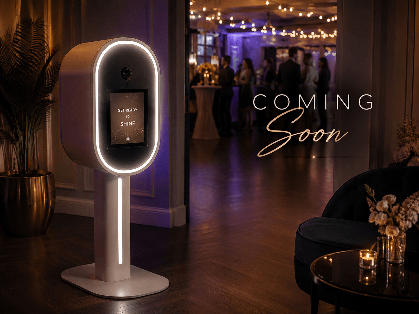 Selfie pod interactive photo station concept