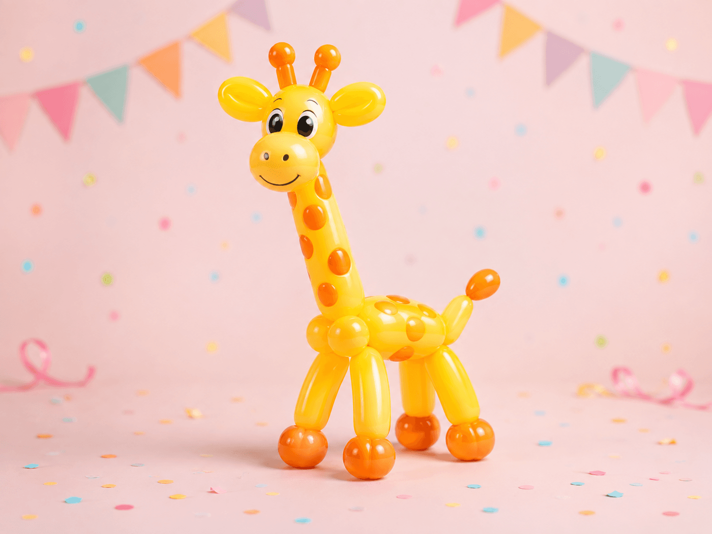 Balloon giraffe animal creation
