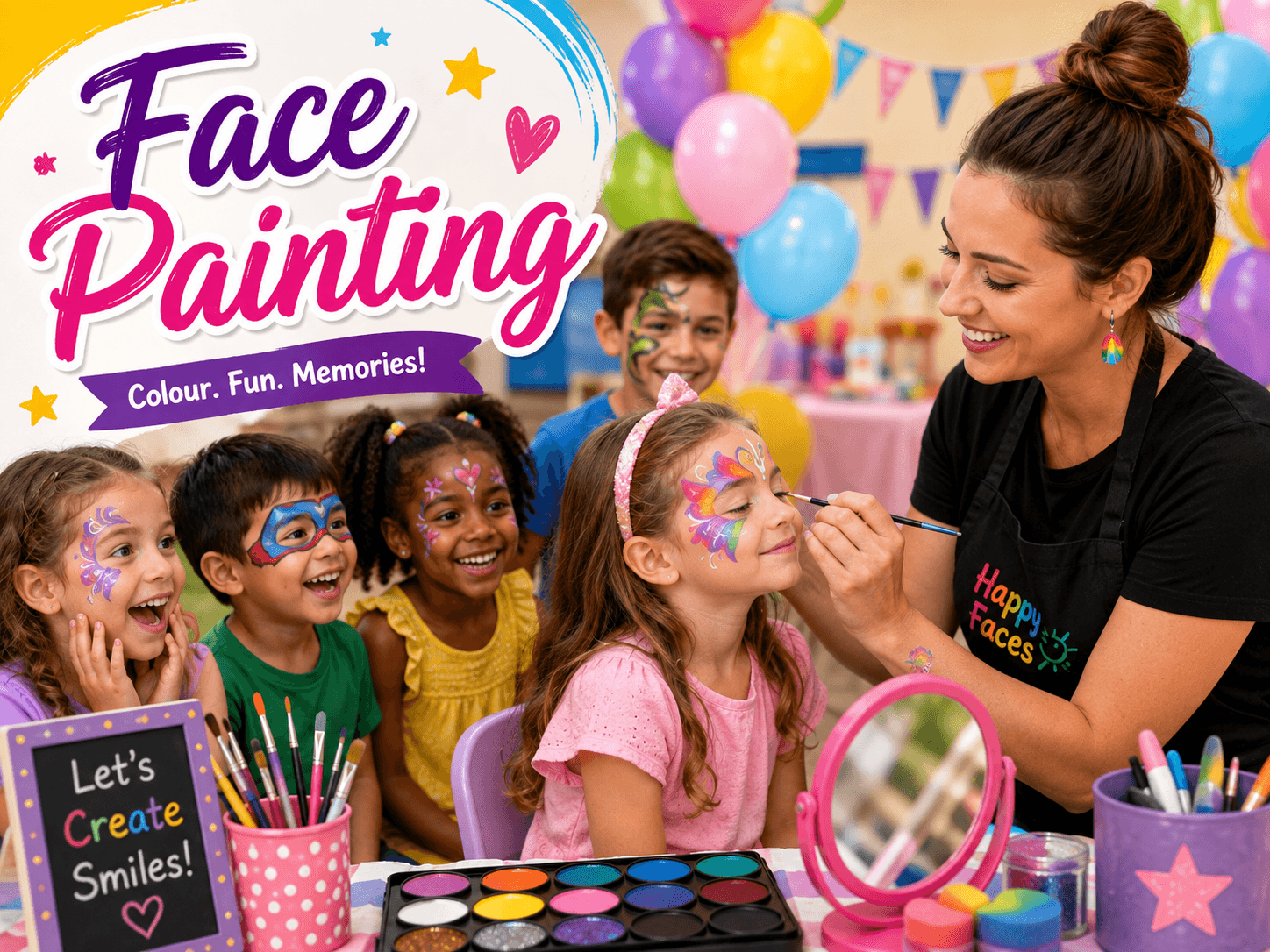 Face painting for children's parties