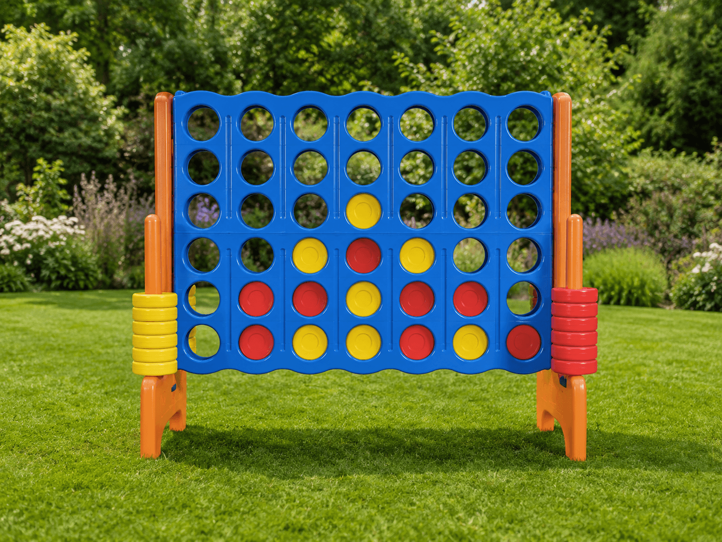 Giant Connect 4 garden game for children's party hire