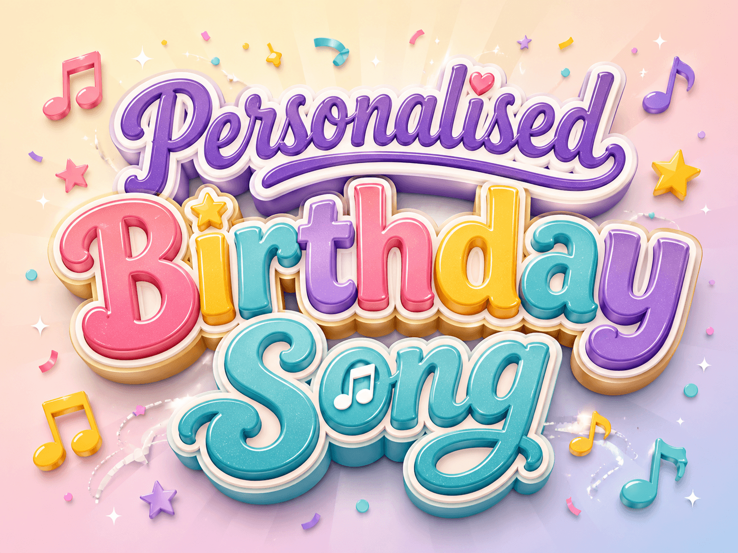 Personalised birthday song service from Cameron's Events