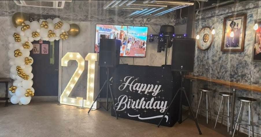 Complete celebration entertainment package setup